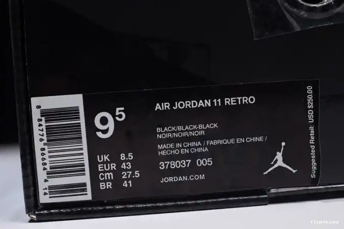 black 11 Cap Gown Jordan and Air 378037-005 0606